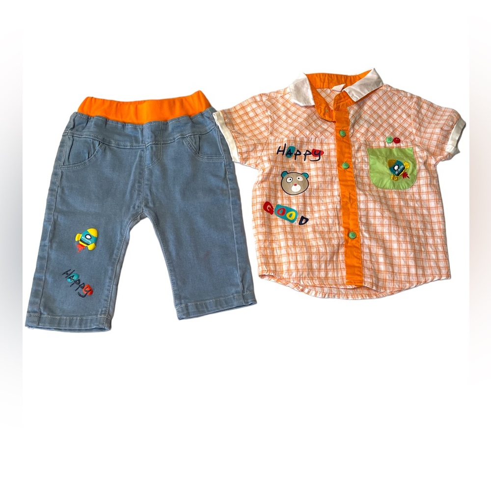Happy Brand Baby Boy Shirt & Pants Set